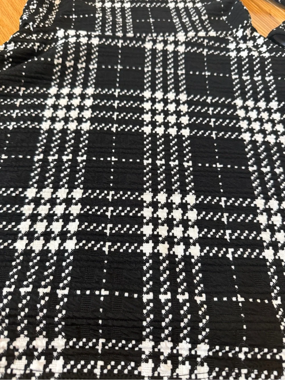 The Children's Place Black & White Plaid Long-Sleeve Dress for Kids